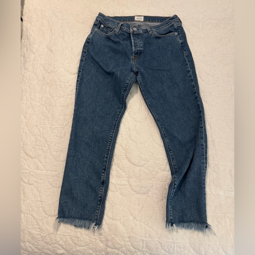 Hudson Riley Luxe Crop with Raw Hem Size 28